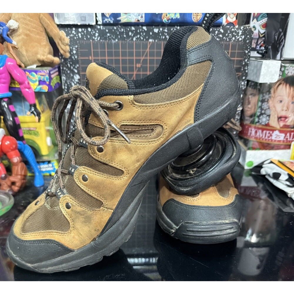 Z-CoiL Freedom Brown Leather Spring Heel Shoes Men's Size 12 Orthopedic Hiking